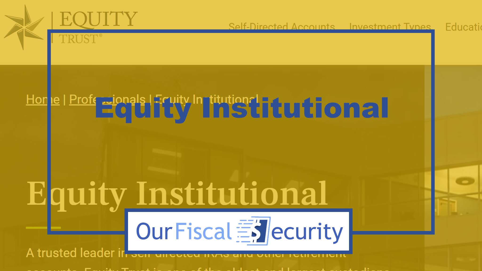 Equity Institutional Review